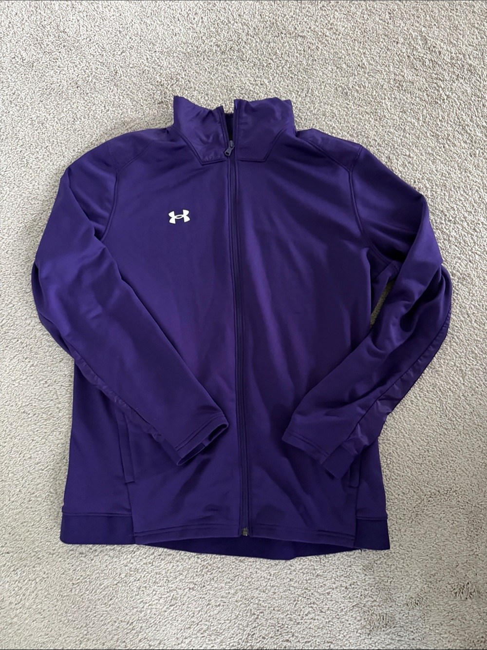 Men’s Under Armour Purple Full-Zip Bomber Running Jacket purple XL